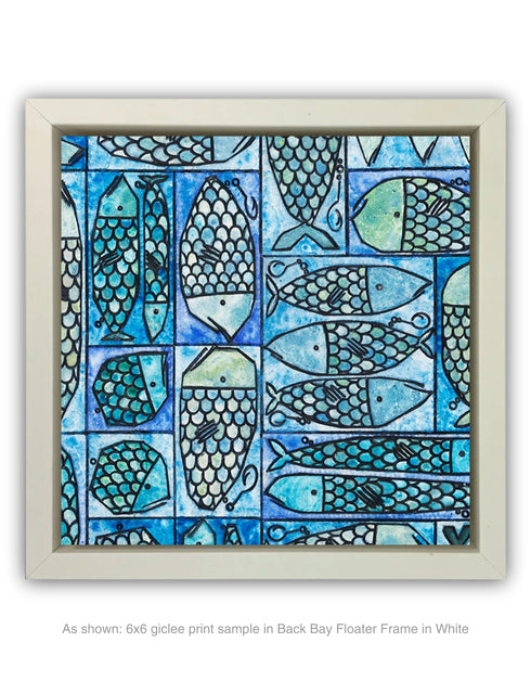 Sardine Tackle Box | Framed Giclee Print on Canvas